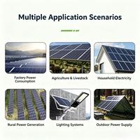 Panneaux solaires demi-cellules grand format, efficacité 24,5 %, TUV CE CB, pour une installation rapide, à faible coût et haute efficacité, module PV