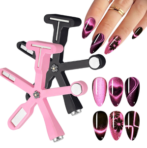 Bâtonnet magnétique multifonctionnel 6-en-1 en forme de cœur pour ongles, pour effet œil de chat, gel, manucure, salon, nail art, dessin et outil DIY - Product Image 3