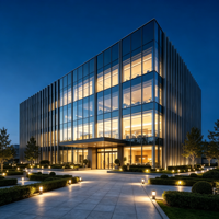 Bâtiment commercial en structure acier robuste, entrepôt, atelier métallique préfabriqué, maison modulaire, appartement avec certification CE