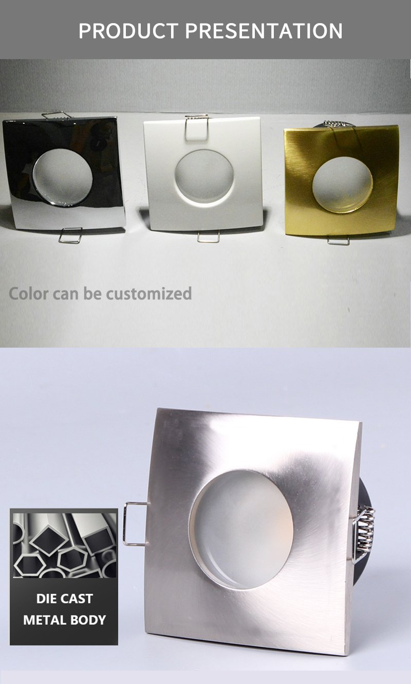 Square Recessed Waterproof LED Downlights 10 W For Bathroom