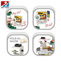 Jouets de restauration rapide, caisse enregistreuse de restaurant de hamburgers avec son, mini comptoir de magasin de jouets pour enfants