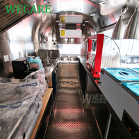 WECARE Camion de cuisine mobile de rue, remorque de restauration, camion de restauration rapide pour gaufres, hot-dogs, pizzas, pop-corn, pâtisseries, sandwichs, burgers, tacos