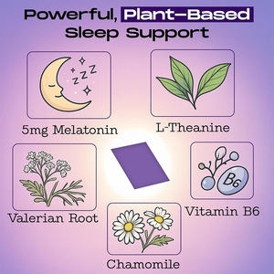 OEM/ODM Bandes orales de mélatonine à base de plantes naturelles pour un endormissement rapide pour adultes, complément alimentaire personnalisé - Product Image 3