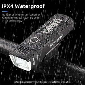 Tây đi xe đạp IPX4 siêu sáng mini xe đạp dẫn đèn pin thông minh cảm biến nhanh chóng phát hành xe đạp đèn pha USB sạc Xe Đạp Đầu ánh sáng - Product Image 3
