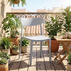 <span class=keywords><strong>Chaises</strong></span> <span class=keywords><strong>en</strong></span> <span class=keywords><strong>plastique</strong></span> empilables sans accoudoirs, robustes, modernes, élégantes, de luxe, blanches, pour salle à manger et restaurant, vente <span class=keywords><strong>en</strong></span> gros - Product Image 4