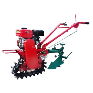 170 petrol engine tracked farm/garden mini tiller with plow and tiller hoe with multi-function farm implements
