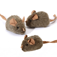 Jouet pour chat en peluche, petite souris intelligente avec capteur sonore, souris qui aboie réalistement, divertissement pour animaux de compagnie