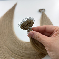 Rubio oscuro europeo Remy Super doble dibujado extensiones de cabello humano preadheridas 14 a 22 pulgadas 100g MOQ