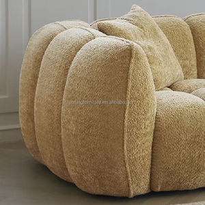 قماش مخملي حديث فاخر ، أبيض مضغوط ، مع ملء الإسفنج لأثاث المنزل أو مراكز التسوق - Product Image 6