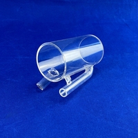 Bécher en quartz transparent HaiChuan JGS2 99,99 % SiO2 haute pureté, résistant à la corrosion et aux acides, 150x, pour usage en laboratoire, personnalisable