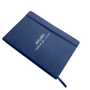 Fabrication de carnets de notes en cuir PU personnalisés, à couverture plate, faciles à écrire sur, pour l'école, le bureau, avec impression et sangle élastique - Product Image 2