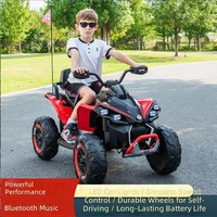 Véhicule tout-terrain électrique à quatre roues pour enfants, jouet à piles pour garçons et filles, buggy de plage de grande taille en plastique