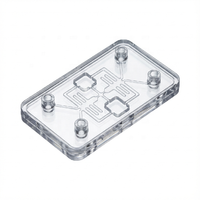 Service de moulage par injection de puces microfluidiques personnalisées en PMMA, COC, PDMS, fabrication OEM en salle blanche, collage par diffusion pour applications vétérinaires