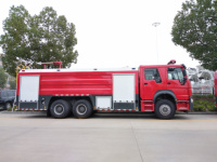 Truk Pemadam Kebakaran HOWO 12CBM Air dan Busa 6x4 untuk Penyelamatan Kebakaran, Respon Darurat Industri, dan Penyelamatan