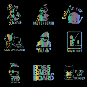 <span class=keywords><strong>Pegatina</strong></span> <span class=keywords><strong>Personalizada</strong></span> Autoadhesiva para Interiores de Automóviles con Diseño de Bebé, Vinilo Impermeable, Accesorio Decorativo para Automóviles - Product Image 1