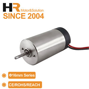 Motor pequeño rotatorio sin núcleo de 16 mm y 0.3 mN*m de par de retardo, reemplazo Faulhaber, verificado de fábrica, para instrumentos de hogar inteligente - Product Image 1