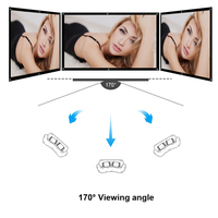 Écran de projection portable HD Yovanxer pliable pour cinéma maison, extérieur et intérieur, projection double face, rideau en polyester