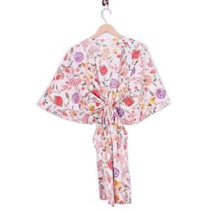 Kaftan en pur coton très demandé pour femmes, imprimé indien, style ample, pour l'été et les tenues décontractées, couvre-robe pour femmes - Product Image 4
