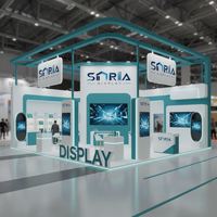 Stand d'exposition modulaire portable SEG Light Box 3x6 avec cadre en aluminium et tissu tendu de nouvelle conception pour les stands de salons professionnels