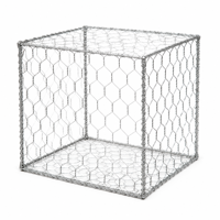 Panier Gabion 1x1x1m en fil de fer galvanisé à chaud, maille 120x150mm, barrière anti-éboulement 2.7/3.0/3.05/3.4/3.9/4.0mm