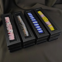 Boîte cadeau Pure-desire : Ongles ultra-durables à motifs ciel étoilé et amour, manucure gelée