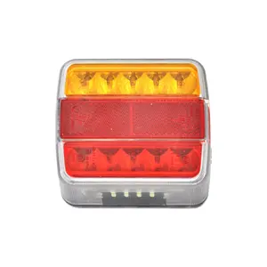 고품질 12v/24v 앰버 레드 화이트 브레이크 리어 턴 표시기 방수 램프 트럭 픽업 테일 라이트