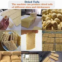 Machine automatique de fabrication de tofu séché de marque HJ, contrôle PLC, 380V, 3,5 kW, haute sécurité, garantie 1 an, 1500 kg pour le traitement du tofu