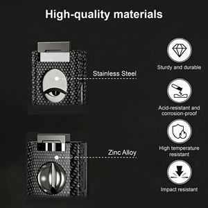 Premium Luxury Wholesale Torch Multifunction <b>Custom</b> Logo Cigar Accessories Cigar <b>Lighter</b> With Cutter and Drill - Product Image 4