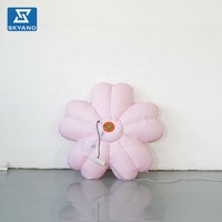 Modèle géant gonflable de fleur de cerisier pour publicité extérieure, décoration de cerisier en fleurs avec éclairage LED