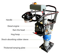 Compacteur à moteur diesel haute puissance, type « Jumping Jack »