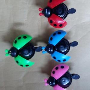 Sonnette de vélo en fer pour enfants, mignonne, motif dessin animé, coccinelle, étoile à sept branches, accessoires de vélo, sonnette de voiture pour bébé - Product Image 6