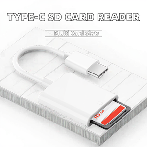 Adaptador de Cable de Datos USB 3.1 Tipo-C a SD/<span class=keywords><strong>SDXC</strong></span> OTG, Mini Lector de Tarjetas Externo para Teléfonos <span class=keywords><strong>Samsung</strong></span> y Xiaomi - Product Image 3