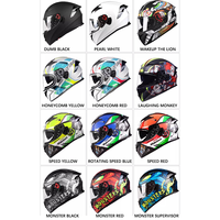 Casques de moto modulaires de forme unique avec un design amusant, casque de moto cool en forme de requin
