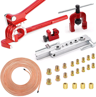 Kit de réparation de conduites de frein avec outils de cintrage, coupe-tubes et embouts pour la fabrication de conduites de frein de voitures et camions