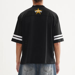 Camiseta de malla transpirable de manga corta para fútbol, personalizable, estampada, informal, deportiva, de marca, para hombre, ideal para verano - Product Image 5