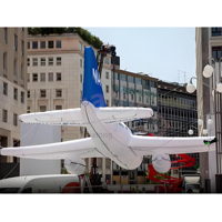 Avion gonflable géant publicitaire en PVC de haute qualité pour l'extérieur, modèle d'avion gonflable
