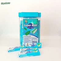 Fabricantes de Chicle Halal al por Mayor, Chicle de Frutas, Chicle Refrescante de Menta Fría, Caramelos para Refrescar el Aliento, Sabor Duradero, en Frascos y Bolsas