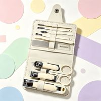 Ensemble de manucure en acier inoxydable de 7 à 10 pièces, étui portable, grande capacité, coupe-ongles, outils pour cuticules, kit de soin des ongles pour la maison et les voyages