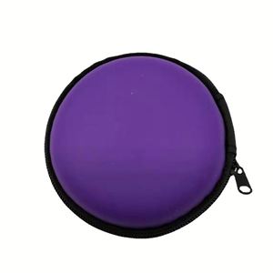 Estuche Portátil Personalizado con Logotipo para Auriculares, Estuche Redondo con Cierre para Guardar Múltiples Auriculares - Product Image 4