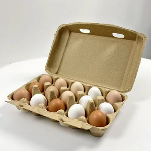 Carton <span class=keywords><strong>alimentaire</strong></span> <span class=keywords><strong>de</strong></span> haute qualité, réutilisable, portable, écologique, biodégradable, recyclable, multi-tailles, multi-couleurs, personnalisable, pour 15 œufs - Product Image 2