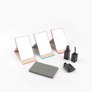 Thiết Kế Phổ Biến Nhỏ Đa Màu Sắc Tùy Biến Xách Tay Vuông PU Từ Có Thể Gập Lại <span class=keywords><strong>Magnifying</strong></span> Một Mặt Gương Mỹ Phẩm - Product Image 6