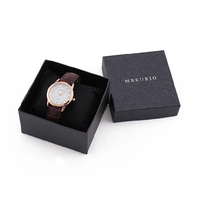 Boîte cadeau de luxe pour montre, imprimée sur mesure, avec matériaux recyclés, doublure en velours, boîte rigide pour le rangement et l'emballage de montres
