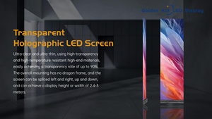 Écran holographique LED P6.25 intérieur transparent pour la publicité, les expositions à grande échelle, l'art numérique, léger et économe en énergie - Product Image 3