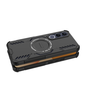 Étui de téléphone portable magnétique pour VIVO <span class=keywords><strong>S2</strong></span>/T5e/T5 Lite/X300 <span class=keywords><strong>FE</strong></span>/T5 Pro, design avec trous, PC+TPU, protection antichoc avec airbag - Product Image 2
