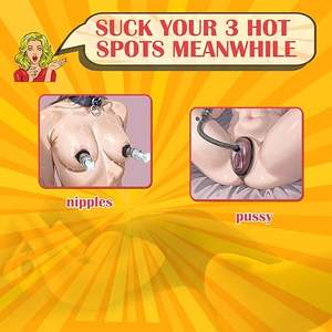 महिला स्तन टेसिंग वैक्यूम नकारात्मक दबाव स्तन पंप निप्पल उत्तेजना चूत मालिश विस्तार प्रशिक्षण कामुक उत्पादों - Product Image 2