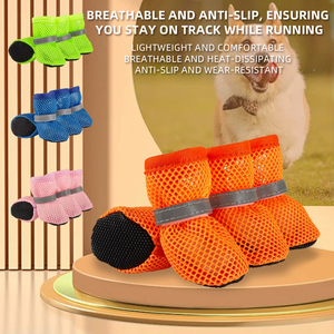 Chaussures pour chiens personnalisées, bottes pour chiens, protections pour pattes, respirantes, écologiques, imperméables, confortables, été, bandes réfléchissantes - Product Image 2