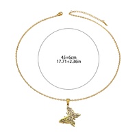 Nuevo y Sencillo Collar con Colgante de Acero Inoxidable con Caligrafía Religiosa Musulmana Islámica Árabe de Mariposa, Venta al por Mayor para Eid y Ramadán