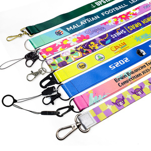 Cordon de cou personnalisé en polyester avec logo, clip en PVC, impression par sublimation promotionnelle, sérigraphie, crochet - Product Image 2