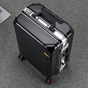 Valise 20 pouces avec cadre en aluminium, roulettes pivotantes, grande capacité, bagage de voyage unisexe - Product Image 1