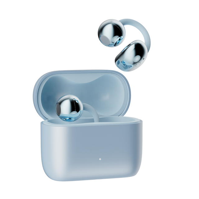 EU 2027 Compliance Ready Sports Headset ANC Bone Conduction Ear Clip 20 Hours Battery Life Digital Display Removable Battery